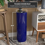 Red Lantern 24" Navy Blue Umbrella Stand - Image 4