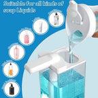 2 Pack Automatic Soap Dispenser Touchless, 16.5oz Rechargeable Liquid Hand Soap Dispenser for Kitchen Sink, Bathroom, Laundry Detergent Dispenser with 3 Adjustable Levels, Non-Slip Base - Image 6