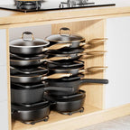 ORDORA 5-Tier Pot and Pan Organizer 13.6", No Assembly Cookware Rack 2-Pack - Image 7