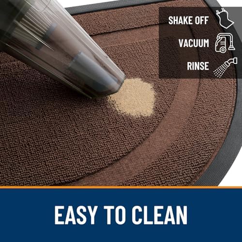 OLANLY Half Circle Front Door Mat Outside 59x34 All-Season Rubber Doormat - Image 5