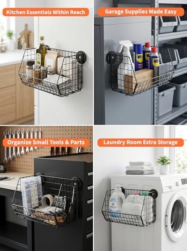 Delobon Magnetic Baskets, Pegboard Tool Organizer - Image 3