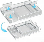 Purple Office Desk Accessories Set, Complete Supplies Kit with Organizer - Image 3