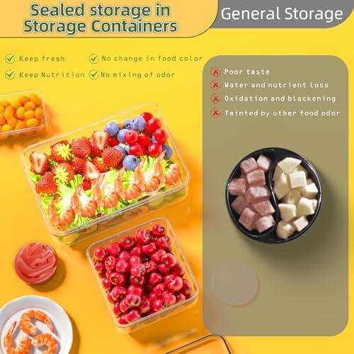 50 PCS Food Storage Containers with Lids Airtight (25 Lids & 25 Containers) - Image 5