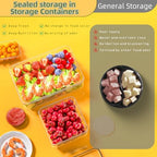 50 PCS Food Storage Containers with Lids Airtight (25 Lids & 25 Containers) - Image 5