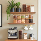 Glass Pantry Storage Containers with Lids 0.6/1.2/1.9 Qt 6 Pack - Image 6