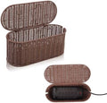 Cable Management Box, Handmade Rattan Cord Organizer for Power Strip by Cantalop