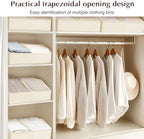 Homsorout Closet Organizers and Storage Bins - 4 Pack Collapsible Divided Trapezoidal Cube Storage Bins Baskets For Organizing Clothes Blankets,Toys, Books, Towels(Beige) - Image 4