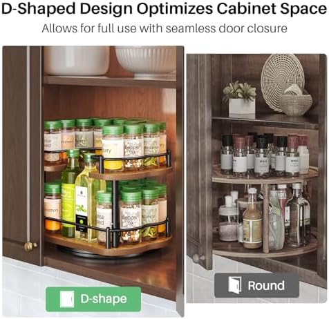 SNTD Spice Organization for Cabinet, Lazy Susan Spice Rack, 10 in - Image 6