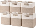 11 Inch Storage Cubes, 6 Pack Cube Storage Bins for Organizing, Cotton Rope Woven Baskets for Shelves, Bathroom, Kids Room, Closets, Baby Nursery by Degeyoyo