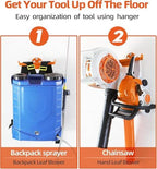 Backpack Blower Rack with Tube Hook, 4 Pack Backpack Blower Wall Mount - Image 4
