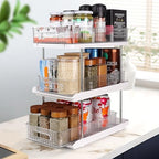 3-Tier Under Sink Organizer – Pull-Out Storage for Kitchen & Bathroom – Under Bathroom Sink Organizer, Under Sink Organizer Storage, Under Cabinet Storage Organizer - Image 2