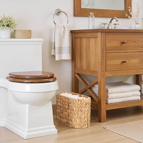 StorageWorks Toilet Paper Storage Basket, Wicker Toilet Paper Holder - Image 5