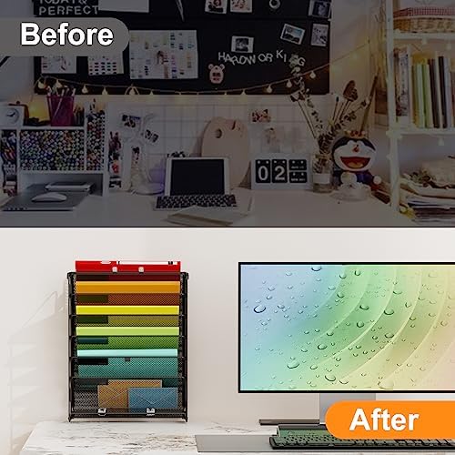 Kuntine.B Wall File Organizer Office Hanging Magazine Holder Wall File Organizer for Office Home - Image 3
