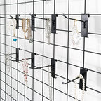 HUHOLE 50 Pack 2 Inch Black Gridwall Hooks Metal Display Hangers - Image 6