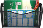 YBM HOME Mesh Wall Mount File Organizer Holder for Home and Office, Single Pocket Hanging File Holder for Folders, Documents, Letters, and Magazines, Black 6 Pack - Image 3