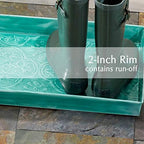 HF by LT Birch Forest Pattern Metal Boot Storage Tray, 30 x 13 inches, Antique Copper Finish - Image 6