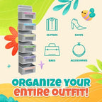 Weekly Clothes Organizer for Kids, Hanging Closet Daily Outfit Storage - Image 6