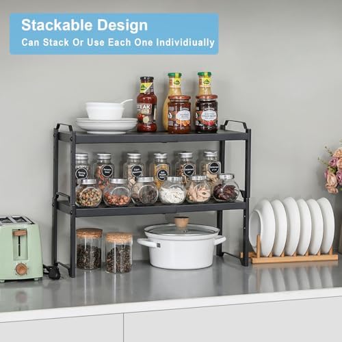 Expandable Cabinet Shelf Organizer, Adjustable kitchen Countertop Storage - Image 5