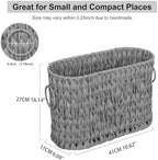 Coeusy Toilet Paper Storage Basket, Wicker Basket for Bathroom Organizer - Image 3