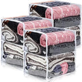 Shappy 6 Packs Clear Plastic Storage Bags with Zipper, 18 x 15 x 9 Inch by Shappy