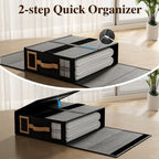 4 Pack Foldable Bed Sheets Set Organizers and Storage(King & Queen Size),Linen Fabric Closet Organizers with Window,Folding Bedding Storage Box for Bedsheets and Pillow Cube Organizer-Black - Image 6