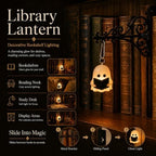 3-Pack Ghost Vintage Hanging LED Book shelf Lights with Bookend-Style Base - Image 4
