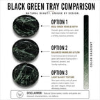 YKAJO Emerald Green Round Marble Tray, 10" Deep Catchall Vanity Organizer - Image 4
