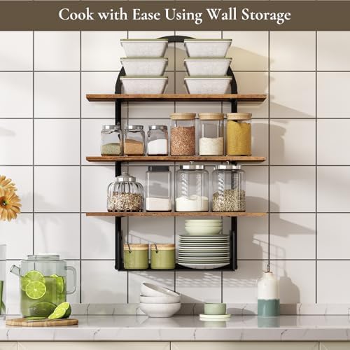Floating Shelves Bathroom with Storage Basket,Decorative Wall Shelf - Image 6
