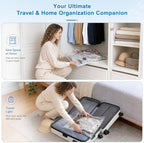 Vacuum Storage Bags for Travel with Rechargeable Cordless Pump, Space Saver Compression Bags for Clothing, Luggage Packing and Seasonal Storage(15 Combo Travel Size) - Image 7