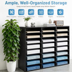 24 Slot Literature Organizer, Wooden Mail Sorter for Classroom - Image 3