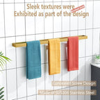 KOKOSIRI Towel Bar Brushed Gold Bath Towel Holder 32 Inch Kitchen Towel Hanger Rack Stainless Steel Bathroom Hardware Wall Mounted, 1 Pack B4008BG-L32 - Image 4