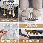LEVERLOC Corner Shower Caddy Suction Cup, shower shelves suction cup, White - Image 6