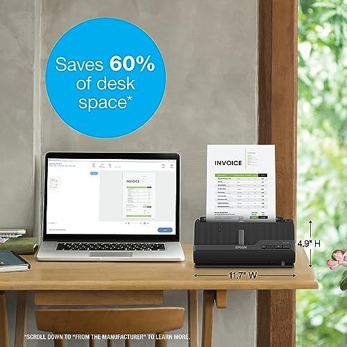 Epson Workforce ES-C220 Compact Document Scanner Duplex 20-pg ADF - Image 6