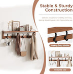 39.4" Shoe Rack Bench with Coat Rack 3-Tier, Entryway Storage Bench - Image 3
