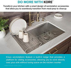 Kraus Kore Stainless Steel Dish Drying Rack for Workstation Kitchen Sink, KDR-1 - Image 6