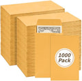 1000 Pack Money Envelopes 3.5x6.5in Brown Kraft Small Cash Envelopes Small Parts Envelopes with Gummed Flap for Home and Office Use, Small Item Organizer by UZLUbuywithconfidence