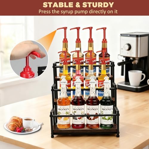 Coffee Syrup Rack Organizer, 3-Tier - Image 4
