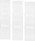 Econoco Portable Grid Panels, 2 x 8 Feet Wire Display Panels, Pack of 3, Retail Merchandising Fixtures, Chrome by Econoco