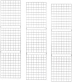 ECONOCO Portable 2’ X 7’ White Grid Panels - Pack of 3 by Econoco