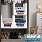Sorbus Stackable Closet Organizer, Open-Front Shelf Bins (3 XL) - Image 5