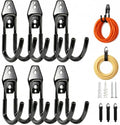 Garage Tool Hooks Wall Mount, 6 Pack Heavy Duty Storage Hooks for Garden Tools, Wall Hooks for Garden Hoses, Brooms, Ladders, Garage Storage and Organization Accessories by Unknown