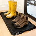 GORILLA GRIP Boot Tray for Shoes, Natural Rubber Door Mat, 48x16 Black by GorillaGrip