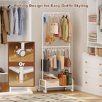 Hayexiha 3-Tier Purse Organizer for Closet with 16 Wide Hooks, Rolling Purse Rack Stand with Wheels for Purse Storage, Adjustable Handbag Organizer, Large Tall Purse Storage Organizer for Small Place - Image 3
