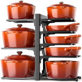 MUDEELA 8-Tier Pots and Pans Organizer under Cabinet, 15.9" H Heavy-duty by MUDEELA