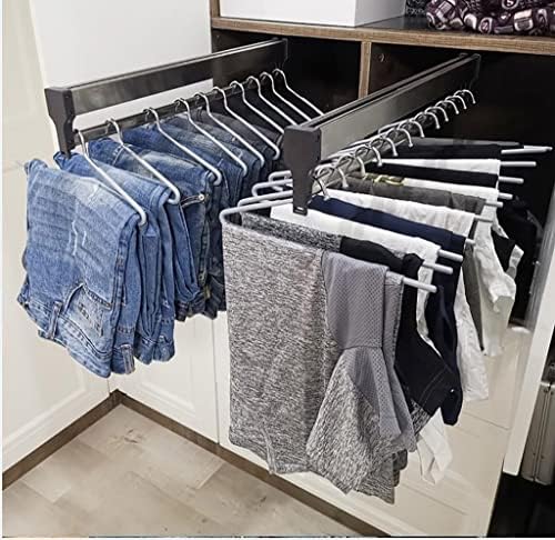 Closet Clothes Hanger Rail,Pull-Out Closet Rod 30-60cm,Wardrobe Clothing Rail,Closet Organizer Rack for Pants and Coat (450MM/17.7INCH) - Image 4