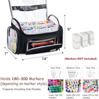 Large Marker Case for 200-300 Markers, Marker Organizer Bag,Pen Storage - Image 2