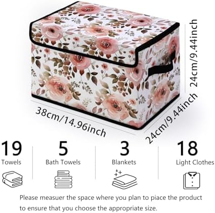 Stackable Clothes Storage Bins with Lids 3 Pack - Image 2