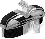 LemonRoad 36 Pack Short Neck Hangers Plastic Non-Slip, Black Gray by Unknown