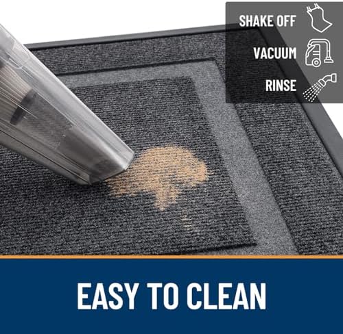 OLANLY Front Door Mat Outside 35x23, All-Season Heavy-Duty Rubber Doormat - Image 6