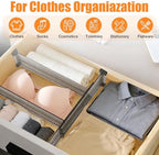 12 Pack Drawer Dividers for Clothes, 3.75" High, 10.83-20.08'' Adjustable - Image 4